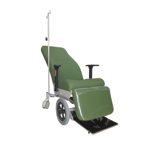 Sillón para tratamiento eléctrico - Sté AMEL - de 3 secciones / con reposabrazos / con reposapiernas