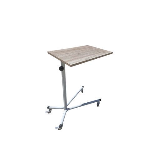Mesa de cama de altura regulable - MDF  - Sté AMEL - con ruedas / con accionamiento manual