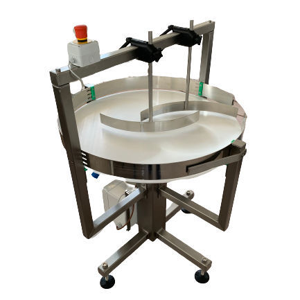 Mesa de autopsia - PACKIN - redonda / giratoria / de acero inoxidable