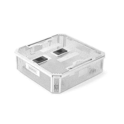 Recipiente de esterilización para instrumental - 21.12 series - SHARPLINE Surgical Innovations And Technologies - de acero inoxidable / perforado / enrejado