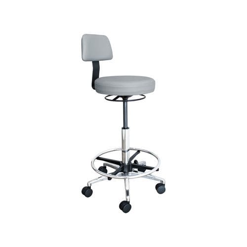 Taburete para centro sanitario - Volta High - Forme Medical - giratorio / con ruedas / con respaldo