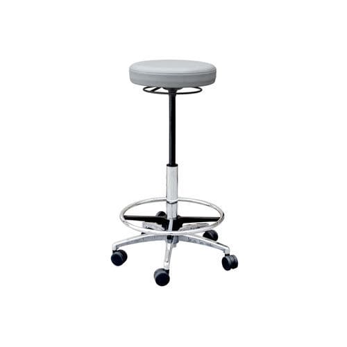 Taburete para centro sanitario - Kebu High - Forme Medical - giratorio / con ruedas / de acero inoxidable