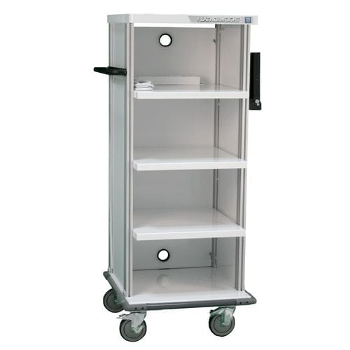 Carro médico - Featherweight® Single Tower - PHS West - para endoscopia / para transporte / con estante