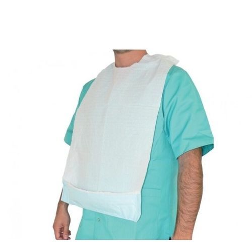 Babero médico desechable - DOTFOX - para adulto / blanco
