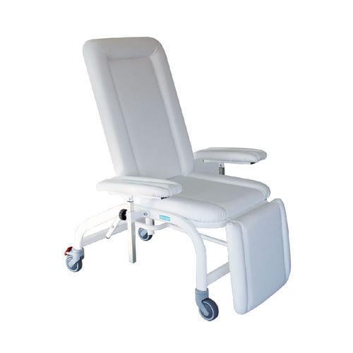 Sillón para extracción de sangre manual - MO00047/R - CALDARA - de 3 secciones / con ruedas / Trendelenburg