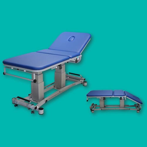 Mesa de exploración general - TF3XL1 - CALDARA - eléctrica / con respaldo regulable / de 3 secciones