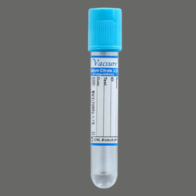 Tubo de extracción cilíndrico - VS-NaC	 - CML Biotech - de PET / para extracción de muestras / citrato de sodio