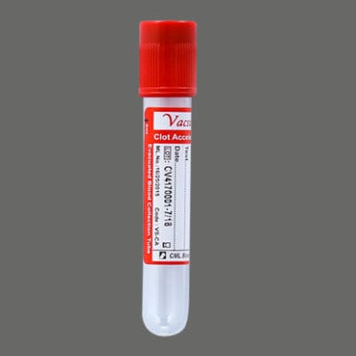 Tubo de extracción cilíndrico - VS-CA	 - CML Biotech - de PET / para extracción de muestras / con activador de coagulación