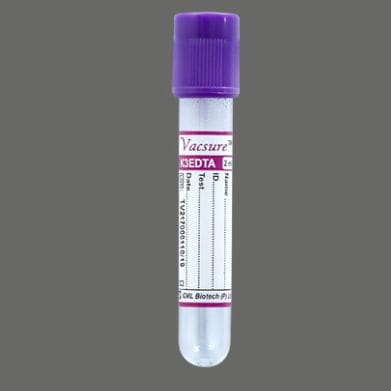 Tubo de extracción cilíndrico - VS-K3 - CML Biotech - de PET / para extracción de muestras / K3-EDTA