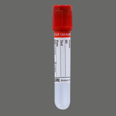 Tubo de extracción cilíndrico - SLD-Ca	 - CML Biotech - para extracción de muestras / con activador de coagulación