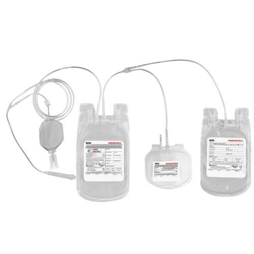 Bolsa de sangre doble - MITRA Industries - CPD/SAG-M / de PVC / para glóbulos rojos