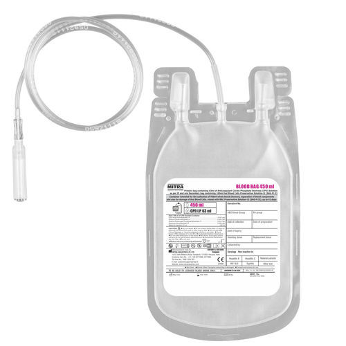 Bolsa de sangre simple - MITRA Industries - CPD / CPDA-1 / de PVC