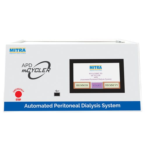 Sistema de diálisis peritoneal para asistencia domiciliaria - APD m.Cycler - MITRA Industries - portátil / con pantalla táctil
