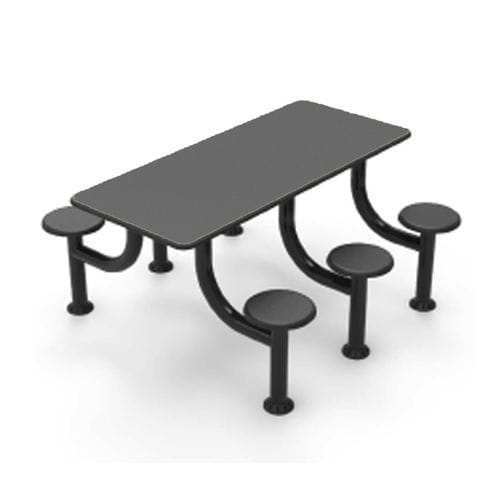 Mesa de comedor - Cranium Medical Products - rectangular / fija / con sillas integradas