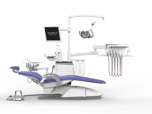 Unidad dental con sillón eléctrico - 8000C-SRS0 - Silverfox Corporation Limited - con portainstrumentos / con luz