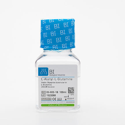 Reactivo en solución - 03-022-1B - Biological Industries - glutamina / para cultivos celulares / líquido