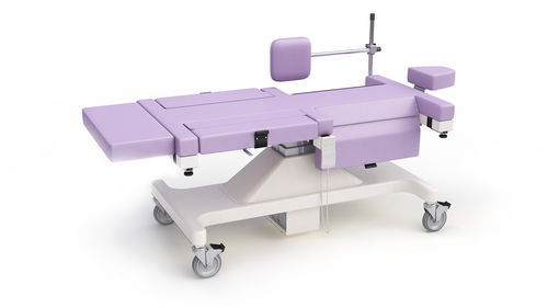 Camilla de exploración para biopsia de seno - DBI™ Table - Stereotactic Breast Biopsy Table - MPI - Medical Positioning - eléctrica / de altura variable / con ruedas
