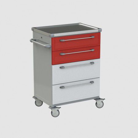 Carro médico - 3142 - Equa OÜ - para instrumental / multifunción / de almacenamiento