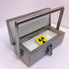 Contenedor de jeringas - 4BT-CRSC3	 - Bright Technologies - Bri-Tec - para el transporte de material radiactivo / de acero inoxidable