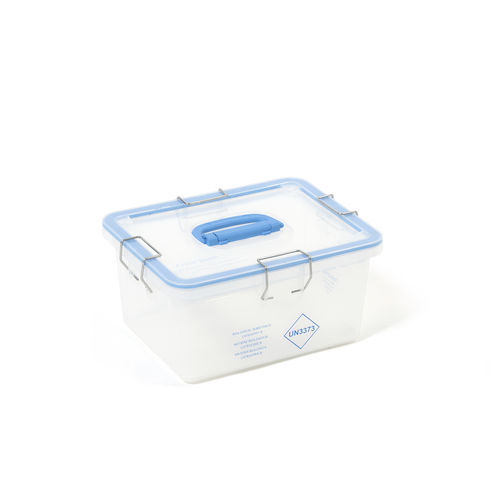 Recipiente para muestras para transporte - BIO 02S-E - M.&G. INTL srl - para tubos de ensayo / para muestras biológicas / de polipropileno