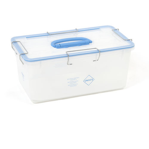 Recipiente para muestras para transporte - BIO 04L-E - M.&G. INTL srl - para tubos de ensayo / para muestras biológicas / de polipropileno