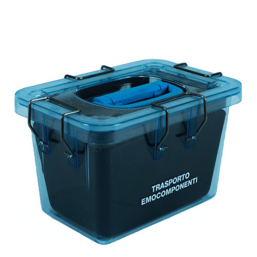 Contenedor para transporte - EMO 01P - M.&G. INTL srl - para bolsas de sangre / de polietileno / apilable