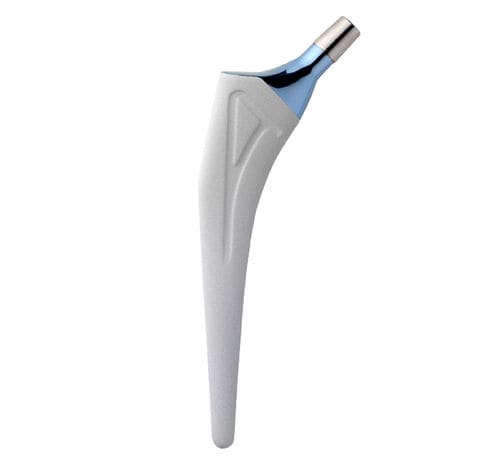 Vástago femoral no cementado - ACOR® monobloc - Amplitude Surgical - derecho / izquierdo