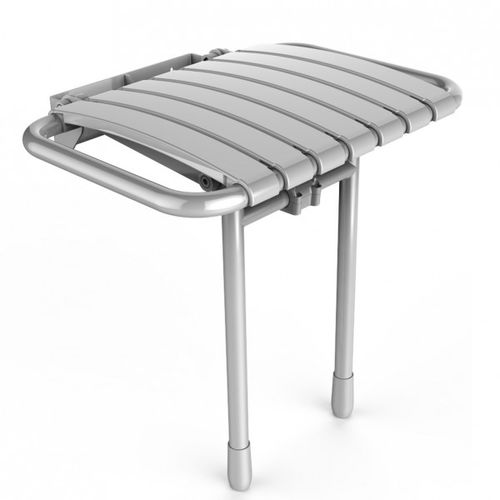Asiento de ducha sin respaldo - 02020 series - AKW Medicare - plegable / de pared