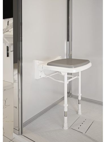Asiento de ducha sin respaldo - COMPACT  - AKW Medicare - de pared / de altura variable