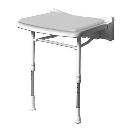 Asiento de ducha sin respaldo - 02010P - AKW Medicare - plegable / de pared
