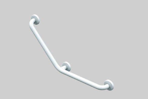 Barra de apoyo para cuarto de baño - 01247WH - AKW Medicare - de acero inoxidable