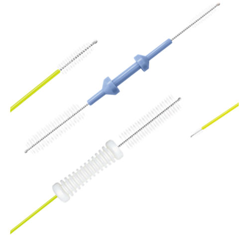Cepillo de limpieza para catéteres - SDPC01 series - Smartdata Medical - de plástico / de doble cabezal