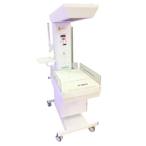 Mesa de reanimación neonatal con lámpara de fototerapia - ST 5000 R - Tali Medical - con ruedas / con temporizador APGAR