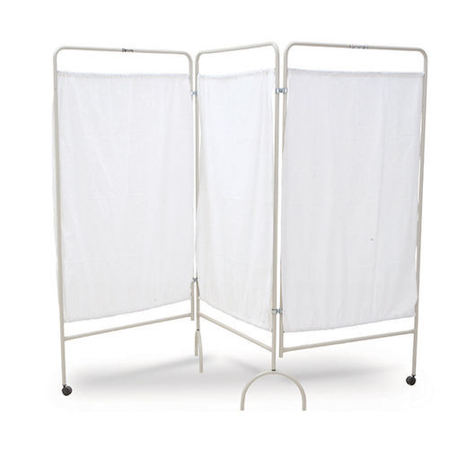 Biombo médico plegable - SC 01 M - Tali Medical - con ruedas / 3 paneles / con cortina