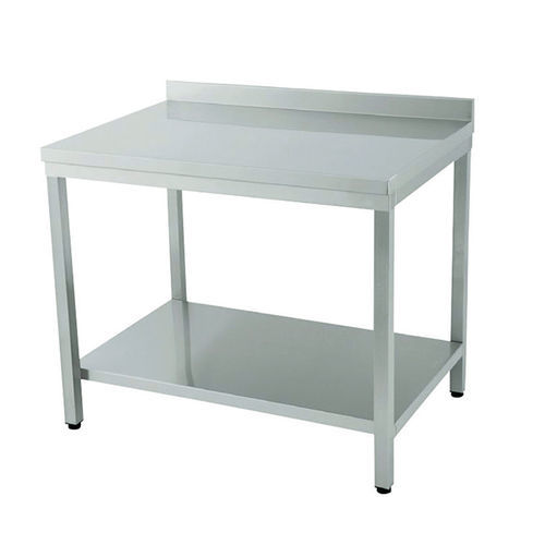 Mesa de trabajo - WT - Tali Medical - rectangular / móvil / de acero inoxidable