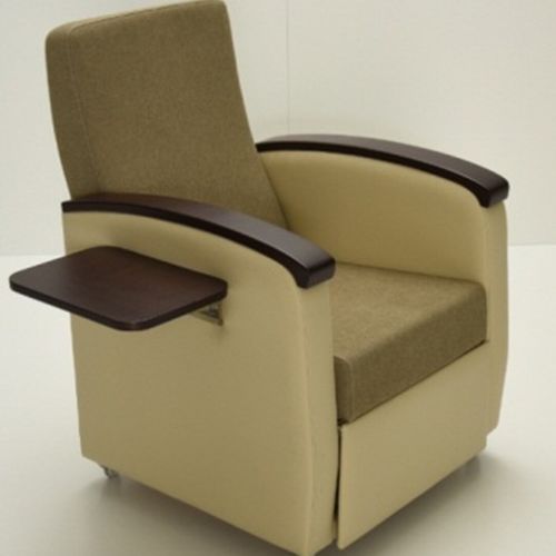 Sillón de descanso reclinable - DLCE 3917 - HNT Medical - manual / de cuero / con reposapiernas