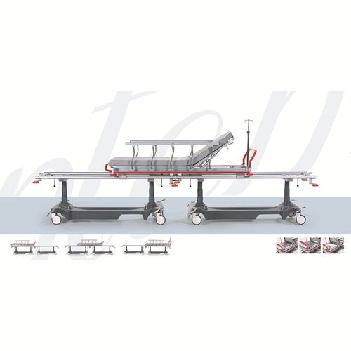 Carro camilla para traslado de pacientes - SD 06 - HNT Medical - de transferencia / manual / con respaldo regulable
