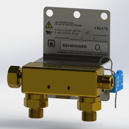 Colector para gases médicos - HS09 Series - BEHRINGER - de alta presión