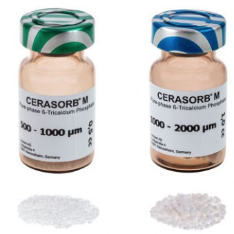 Sustituto óseo sintético - Cerasorb® M - Curasan - para cirugía ortopédica / gránulos