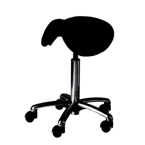 Taburete médico - JFB-022-1100 - JFB International - neumático / con ruedas / con forma de silla de montar