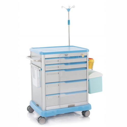 Carro médico - W3703 - Sichuan Yufeng Medical Equipment Co., Ltd. - de hospital / de emergencia / para cuidados intensivos