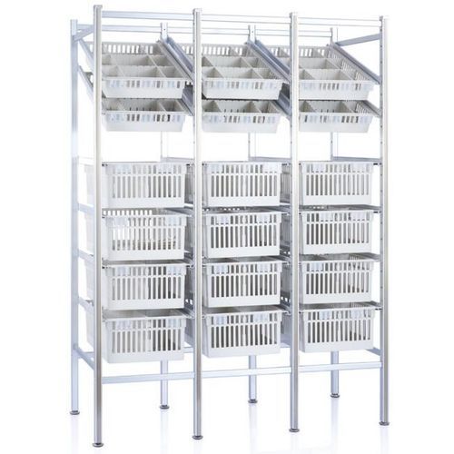 Estantería 3 estantes - P3901 - Sichuan Yufeng Medical Equipment Co., Ltd. - para contenedores / para cestas / de farmacia