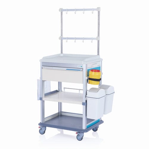 Carro médico - W3718 - Sichuan Yufeng Medical Equipment Co., Ltd. - para instrumental / para desechos / para cuidados
