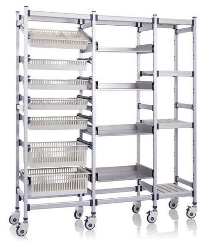 Estantería 3 estantes - P2607 - Sichuan Yufeng Medical Equipment Co., Ltd. - para contenedores / para cestas / de farmacia