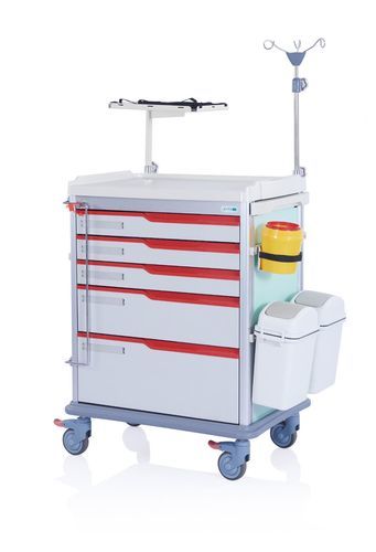 Carro médico - W3711 - Sichuan Yufeng Medical Equipment Co., Ltd. - para instrumental / para medicamentos / para desechos