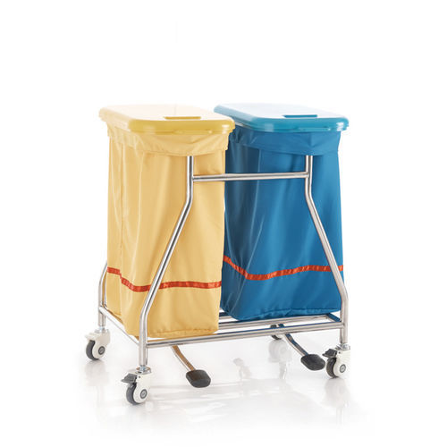 Carro para bolsas para ropa sucia - N1704 - Sichuan Yufeng Medical Equipment Co., Ltd. - médico / de hospital / para desechos