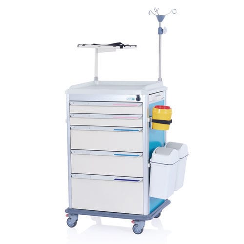 Carro de emergencia - W3716 - Sichuan Yufeng Medical Equipment Co., Ltd. - de hospital / para dispositivos médicos / para transporte
