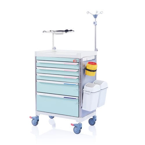 Carro de emergencia - W3920 - Sichuan Yufeng Medical Equipment Co., Ltd. - para dispositivos médicos / para cuidados / de limpieza