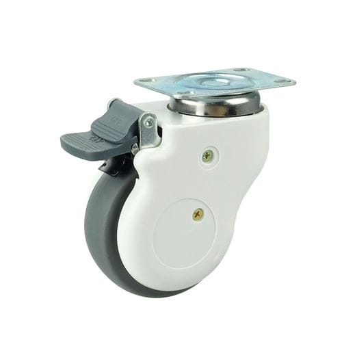 Rueda para cama de hospital - YE30XXXTPRB - Guanzhou Ylcaster Industry - de poliuretano / con freno / giratoria