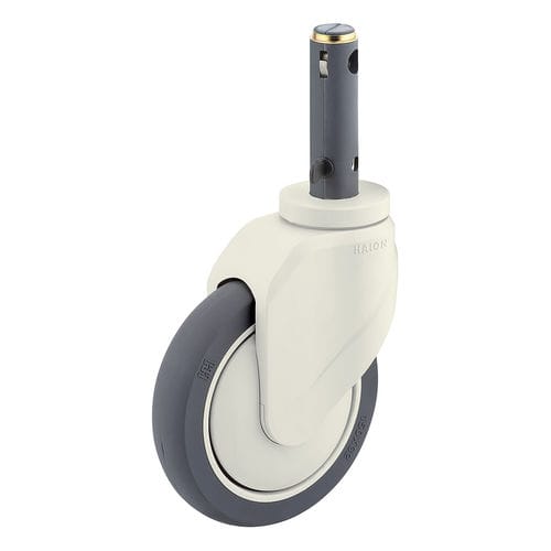Rueda para camilla - H399A-1A150UPB(2FT) - Haion Caster - para cama de hospital / giratoria / con freno